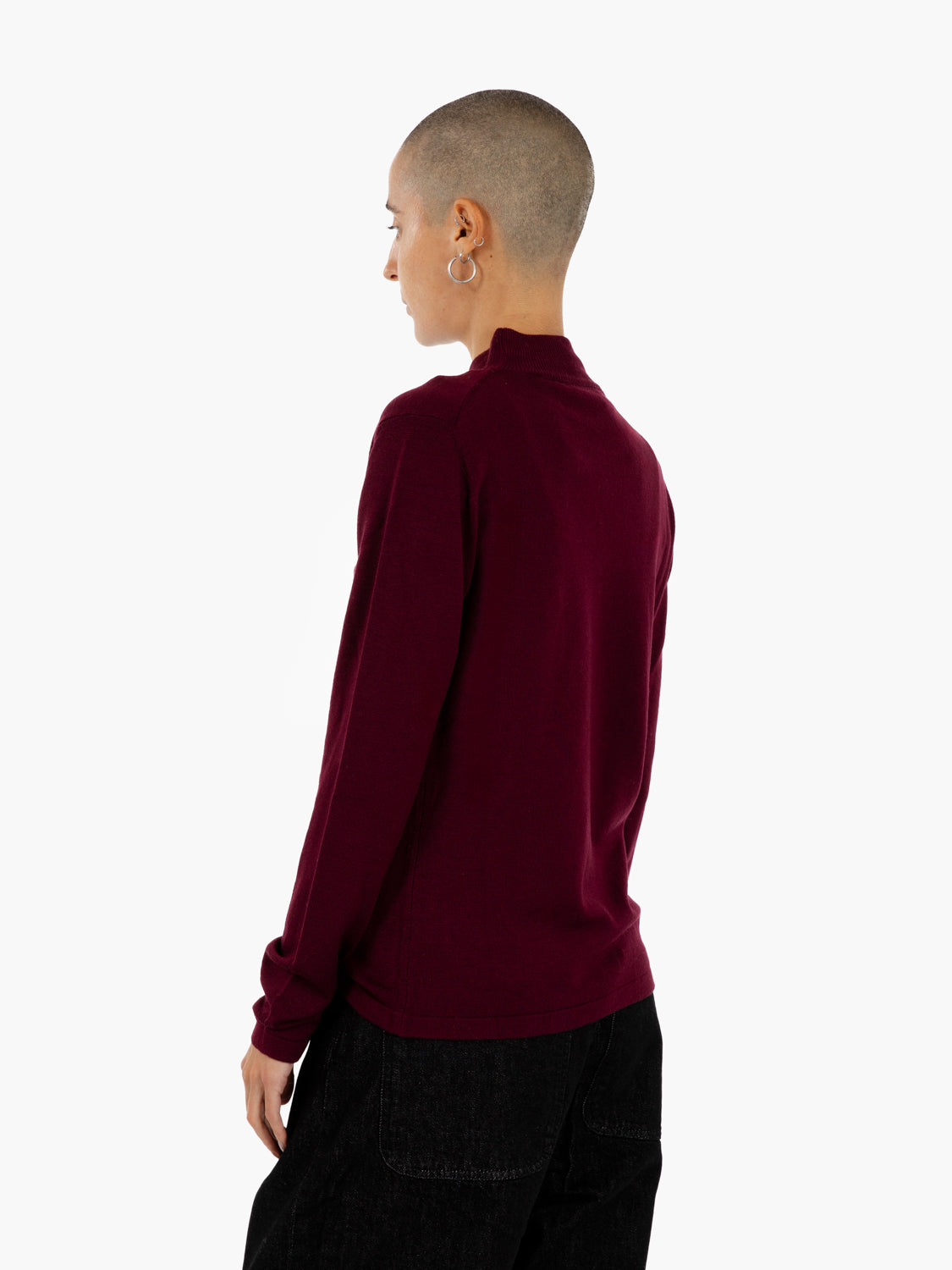 BURGUNDY TURTLENECK SWEATER 325041_650