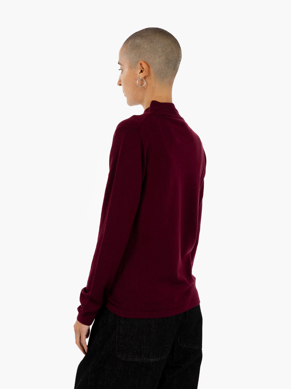 BURGUNDY TURTLENECK SWEATER 325041_650