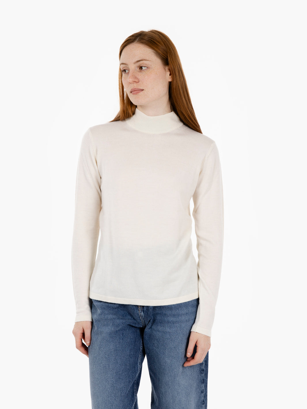 Ecru turtleneck sweater