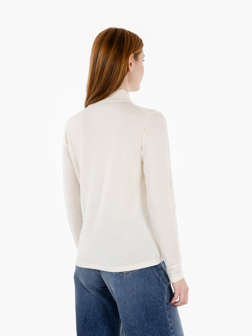 Ecru turtleneck sweater