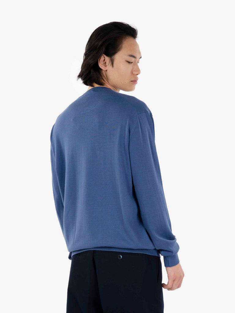 STIMM - Maglia collo rotondo ultrasoft avio