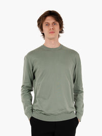 Ultrasoft sage round neck sweater