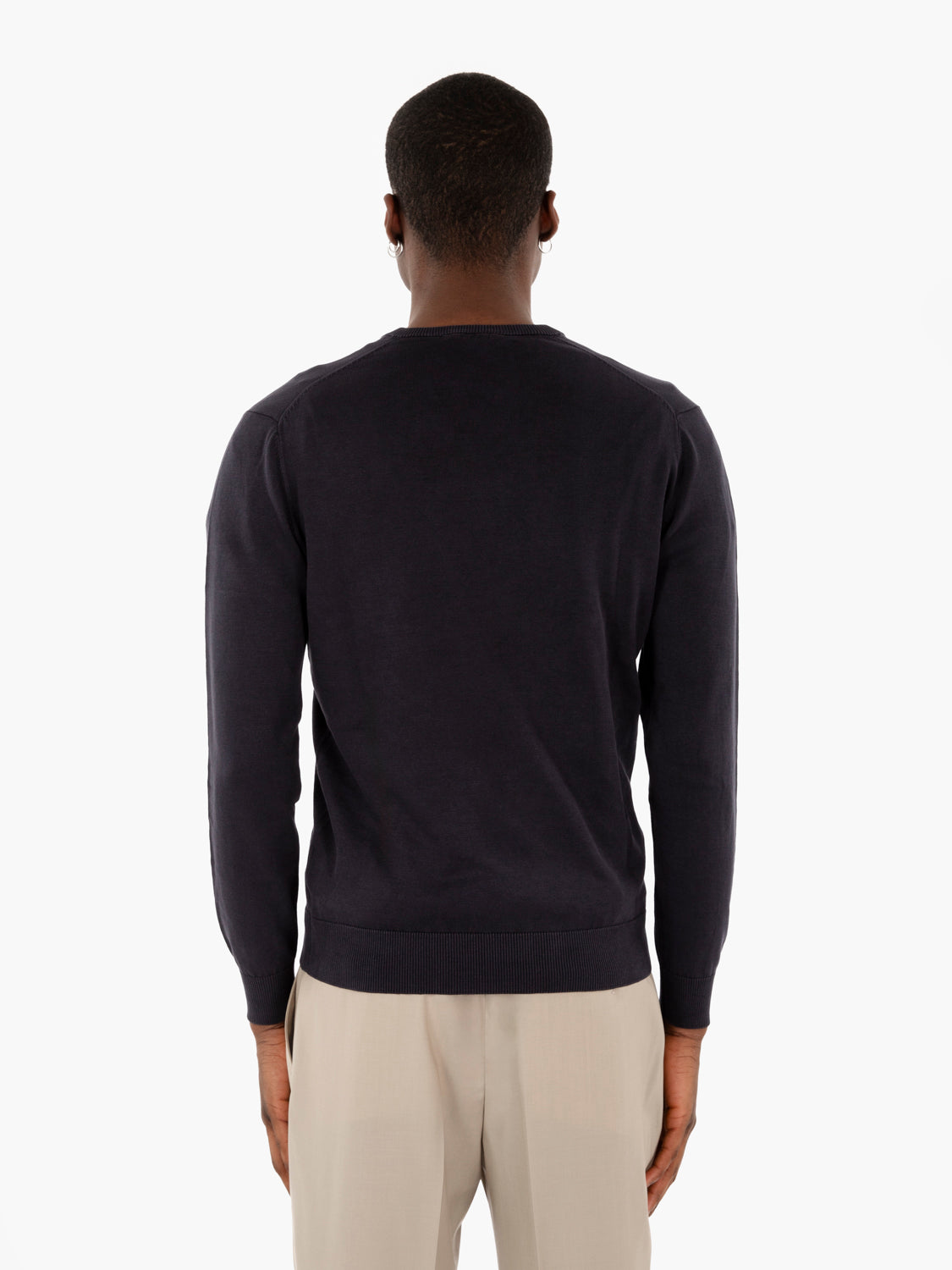 Maglia con scollo a V navy