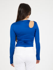 STIMM - Maglia cut-out blu