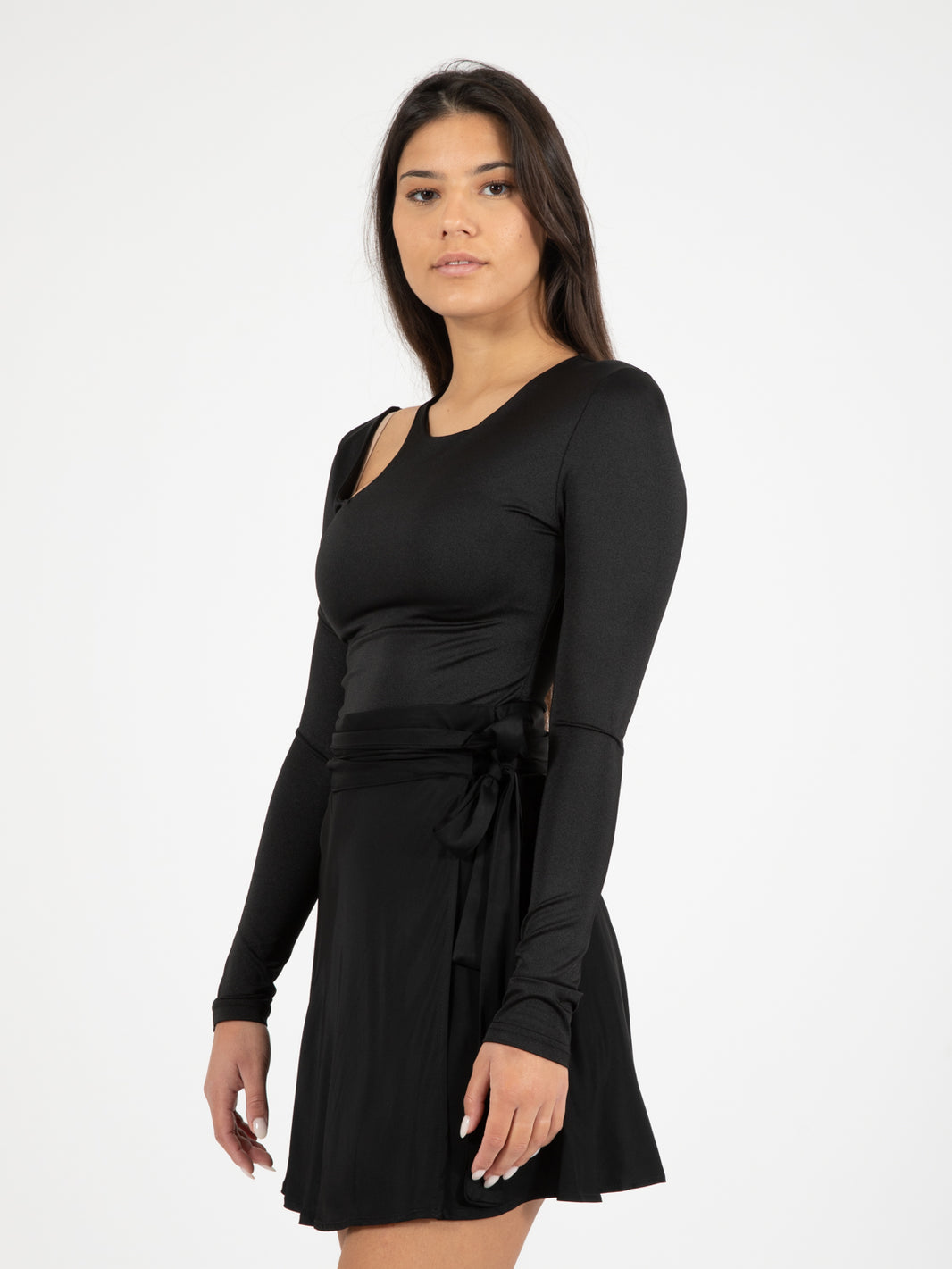 Black cut-out sweater