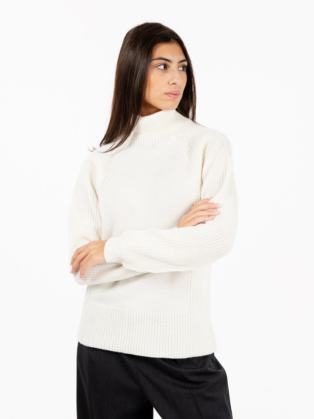 White Turtleneck Sweater