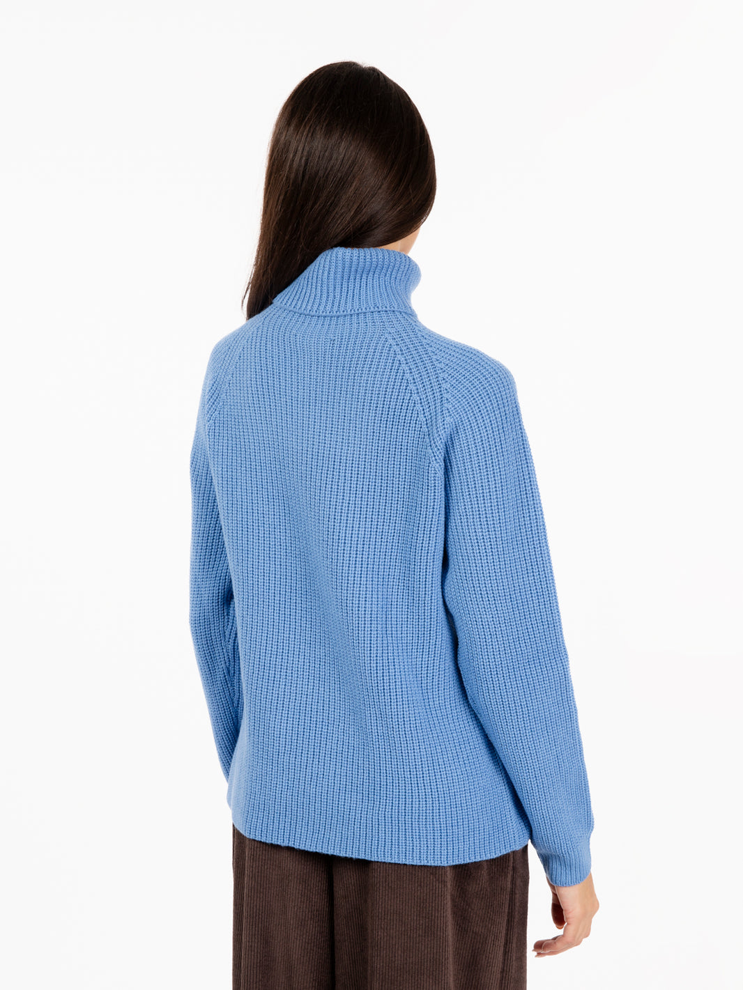 Light blue turtleneck sweater