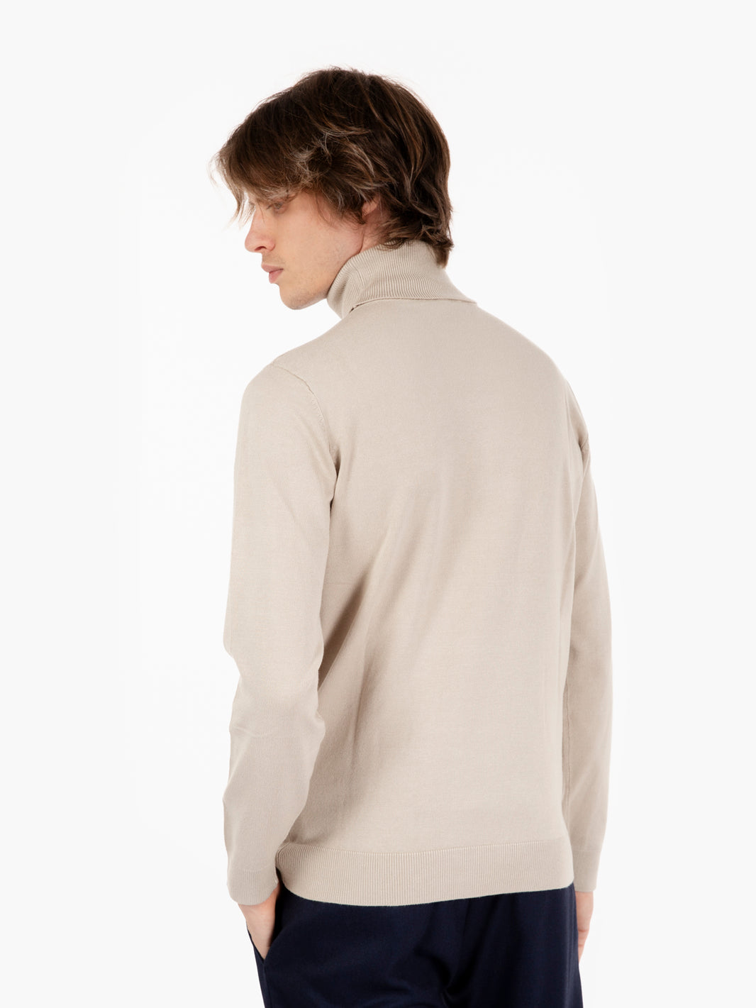 Maglia dolcevita panna