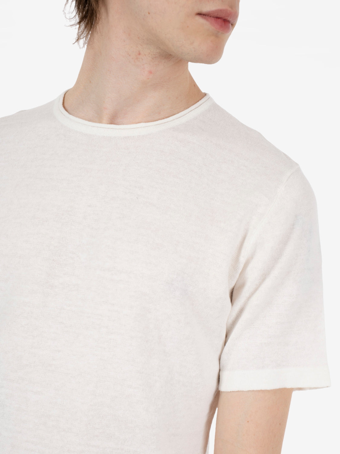 Ecru crew neck sweater