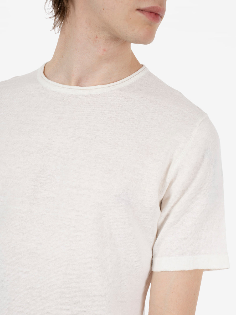 Ecru crew neck sweater