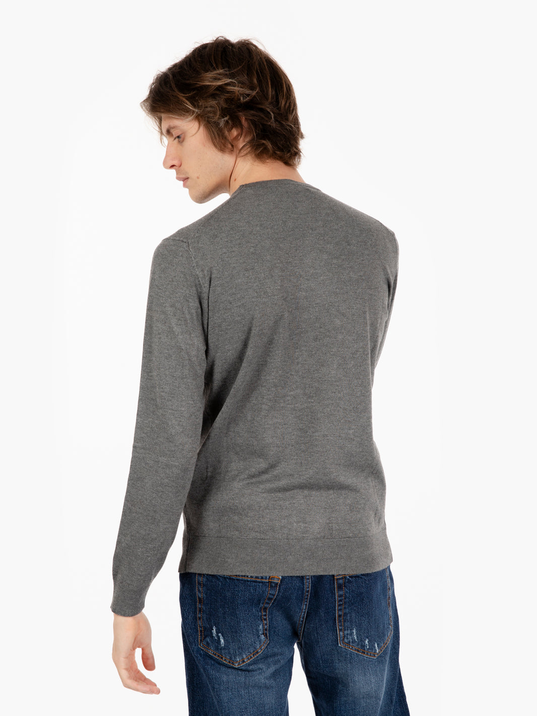 Maglia girocollo fumo