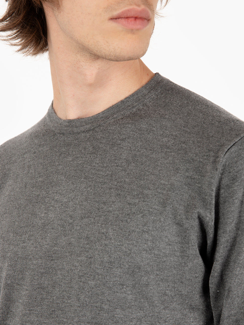 Maglia girocollo fumo