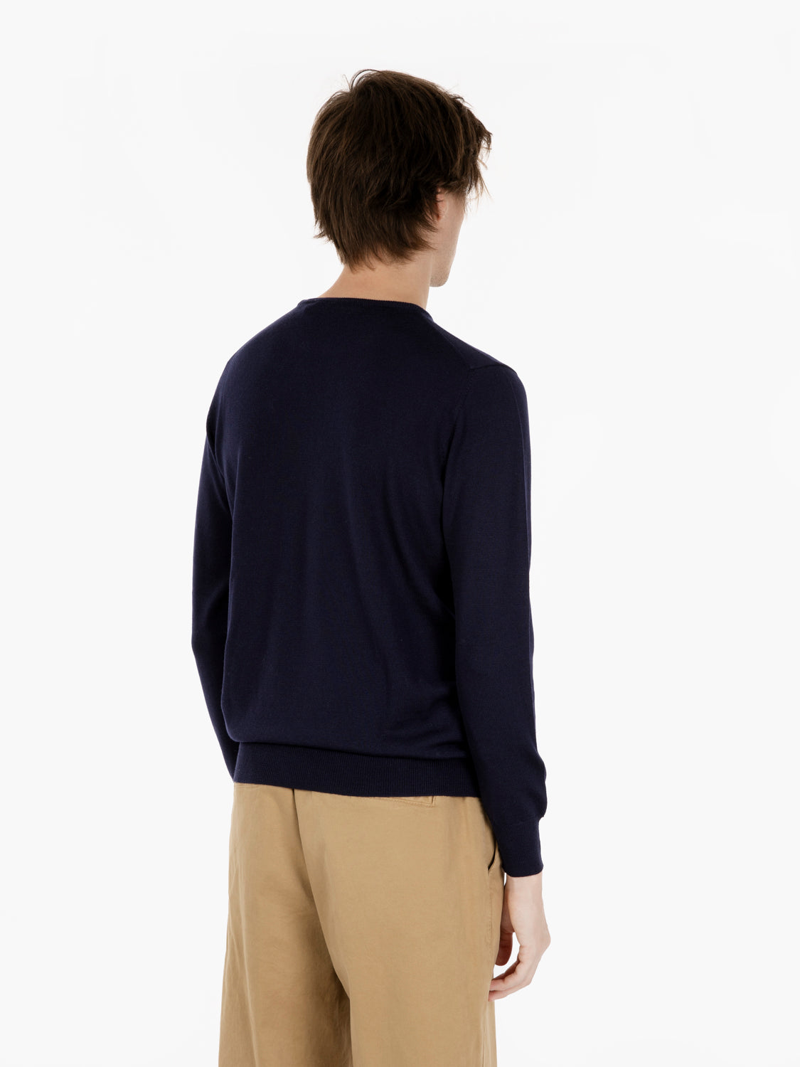 CREW NECK SWEATER IN NAVY 19501_10214