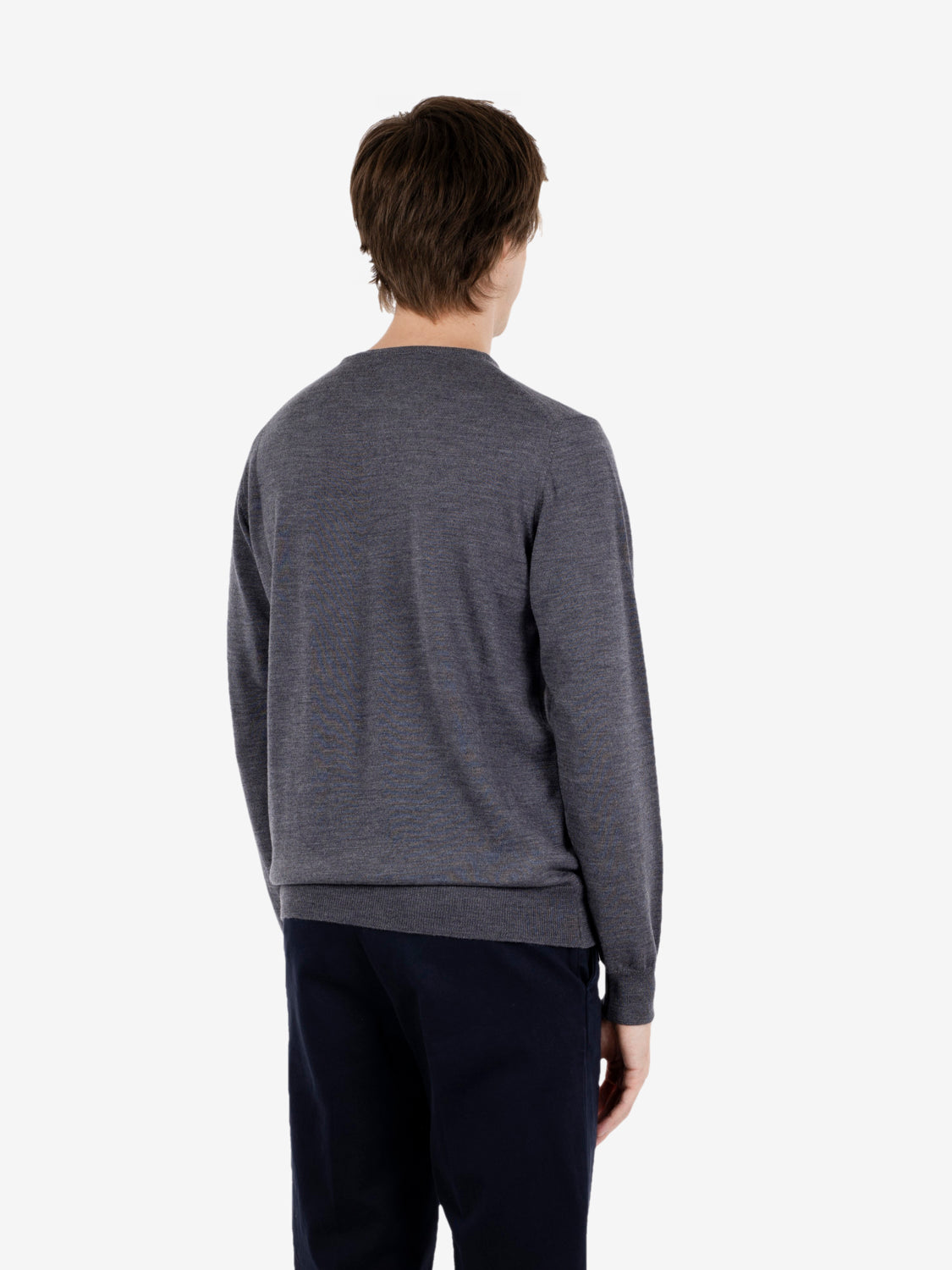 Maglia girocollo rasato grigio