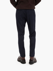 ALESSANDRO GILLES - Abito slim in misto lana navy