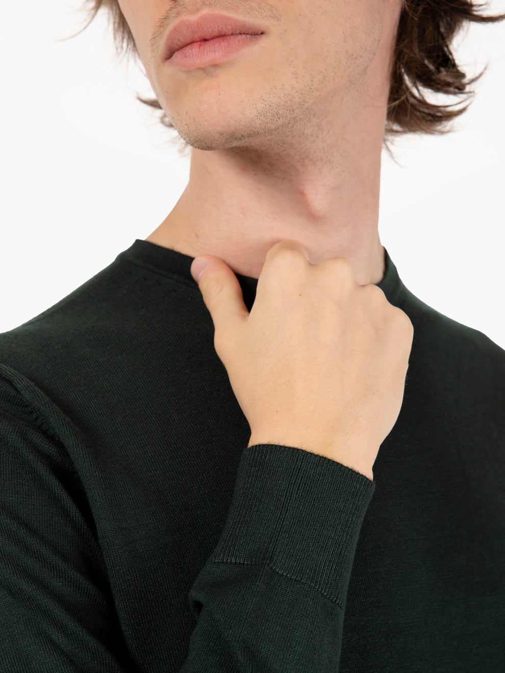 Maglia girocollo verde