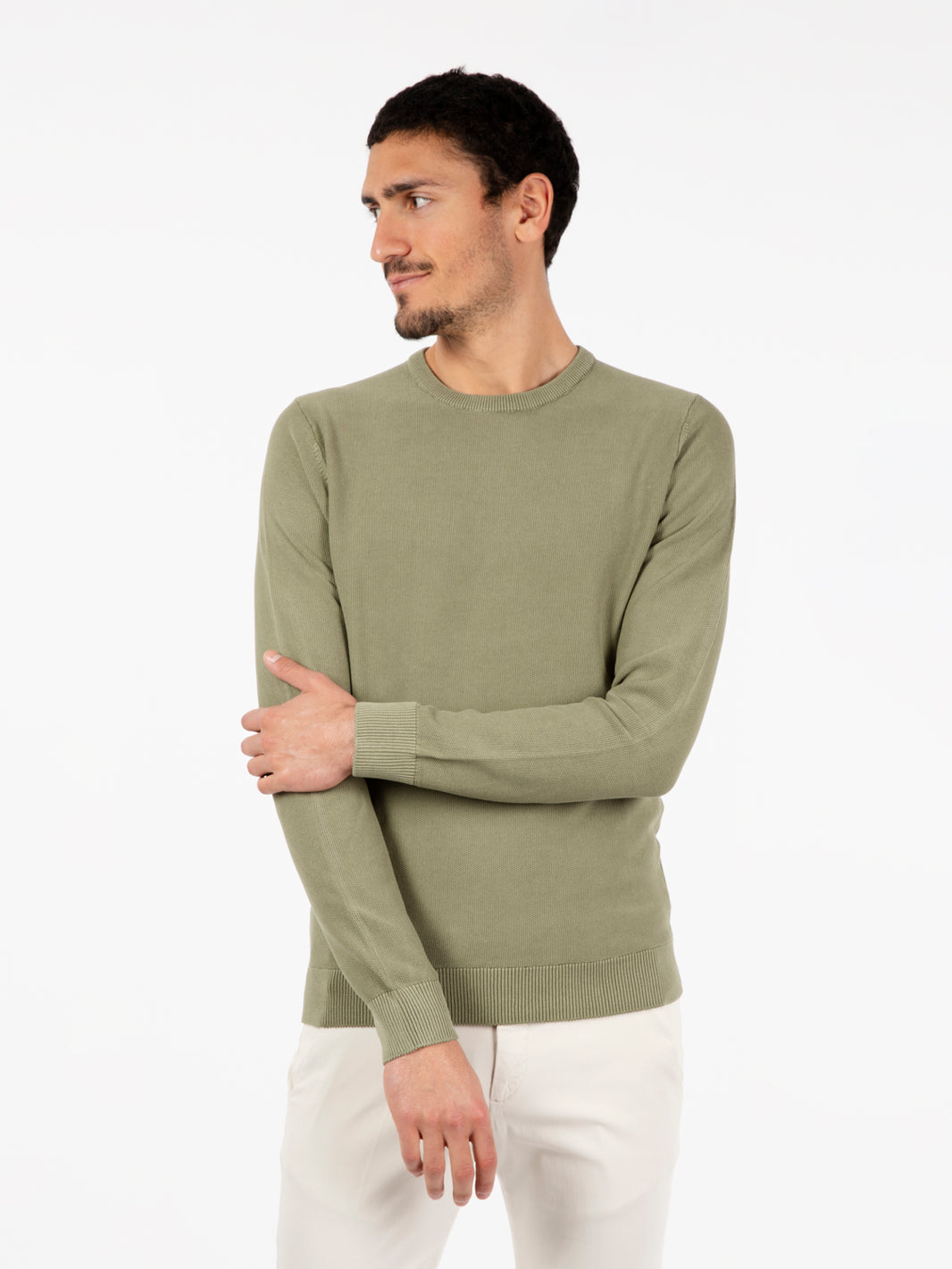 Maglia in cotone lavorato cactus