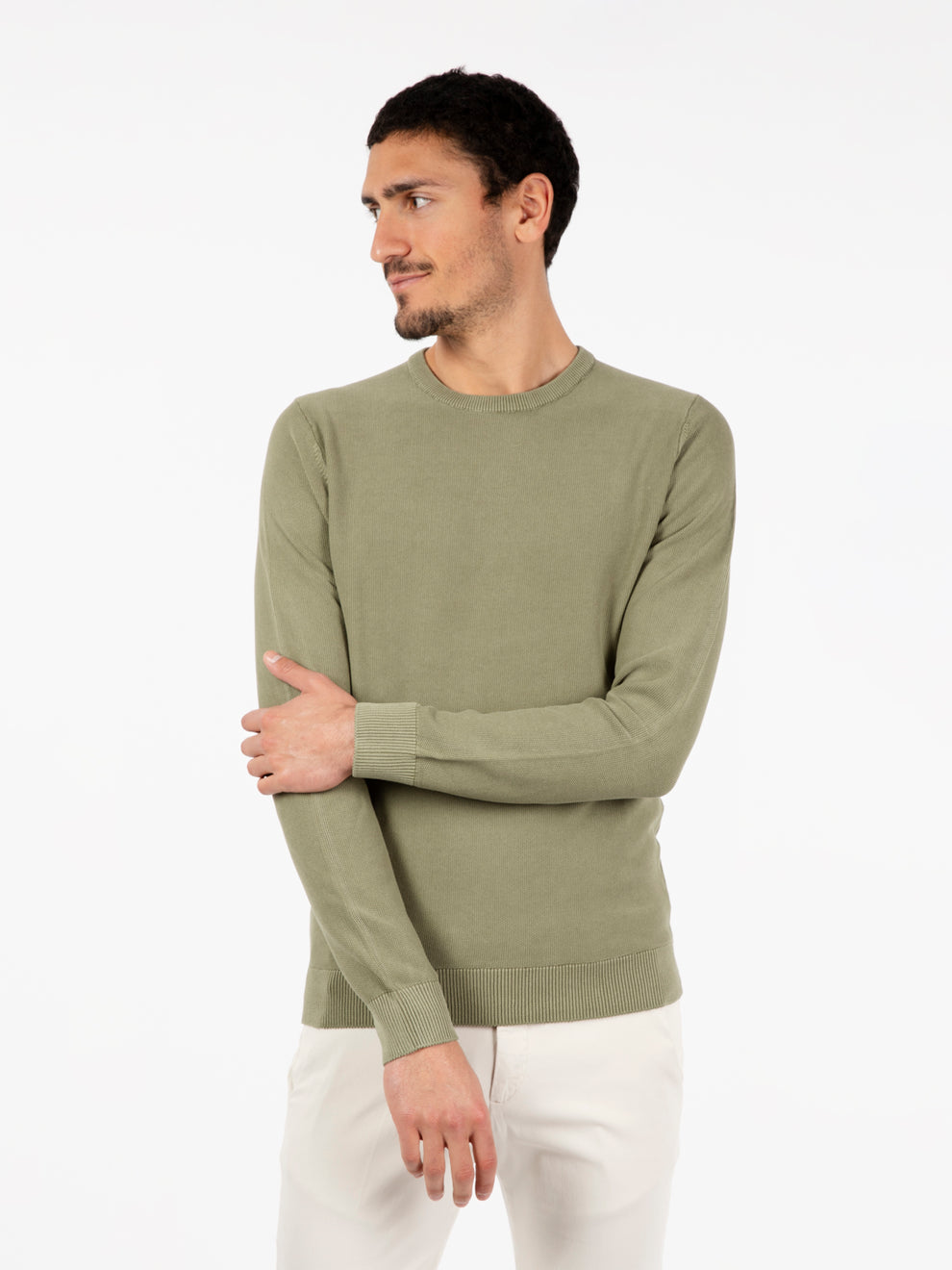 Maglia in cotone lavorato cactus