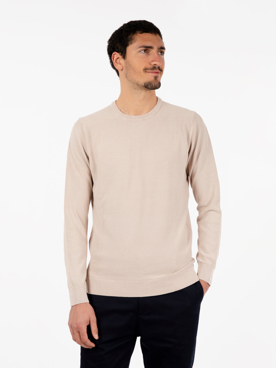 Maglia in cotone lavorato panama