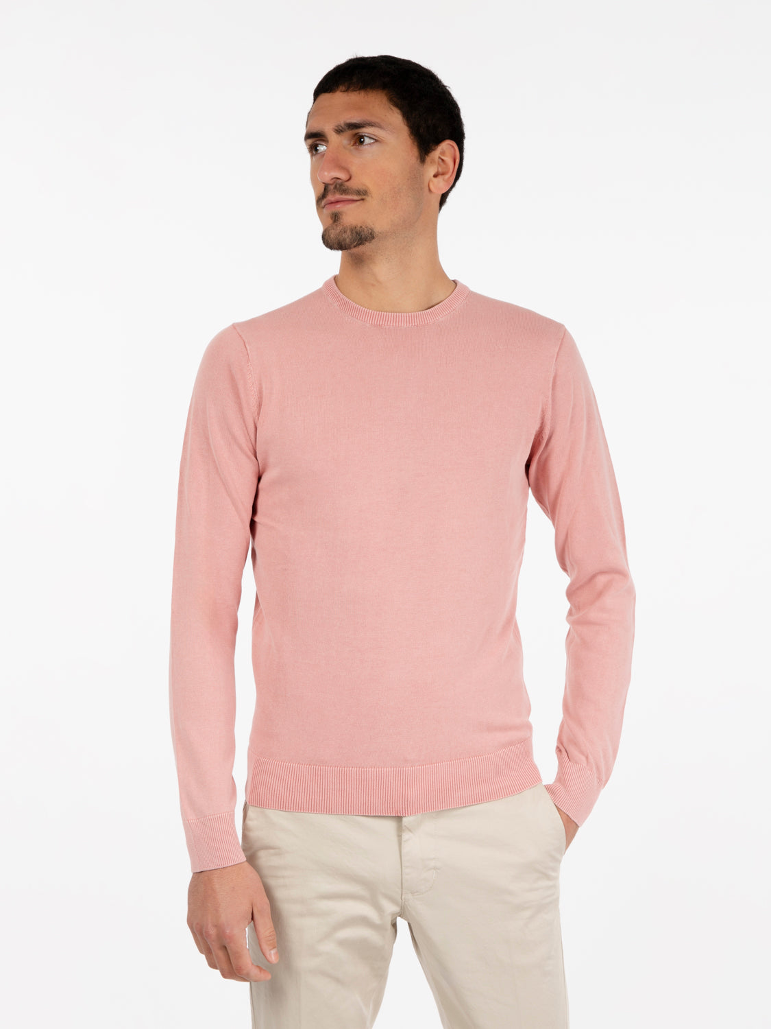 Maglia in cotone light pink
