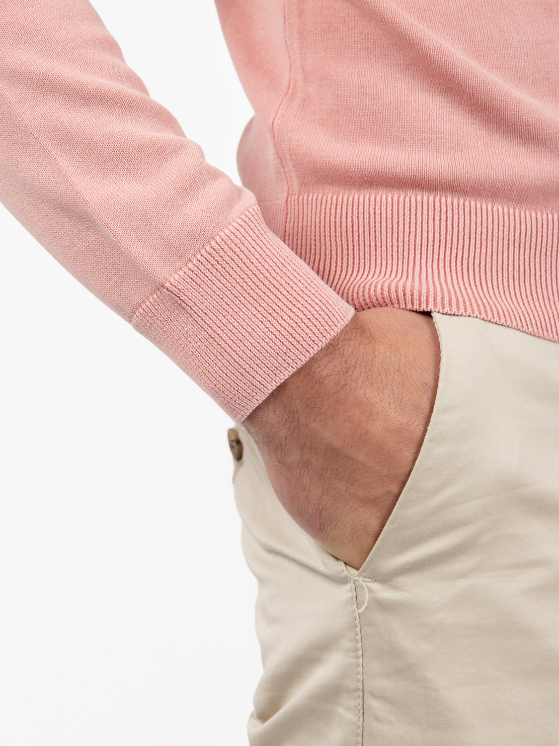 Maglia in cotone light pink