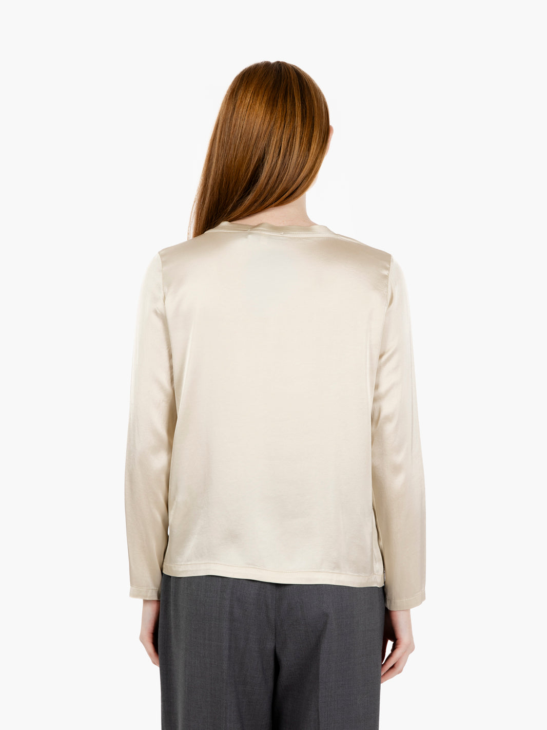 Champagne satin sweater