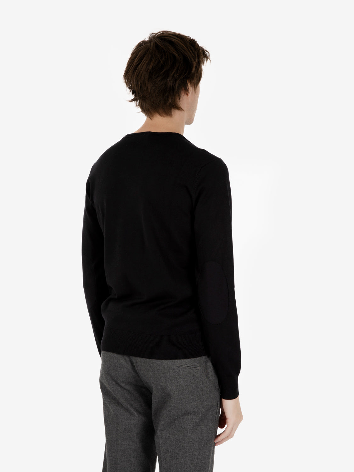 Viscose sweater with black pocket