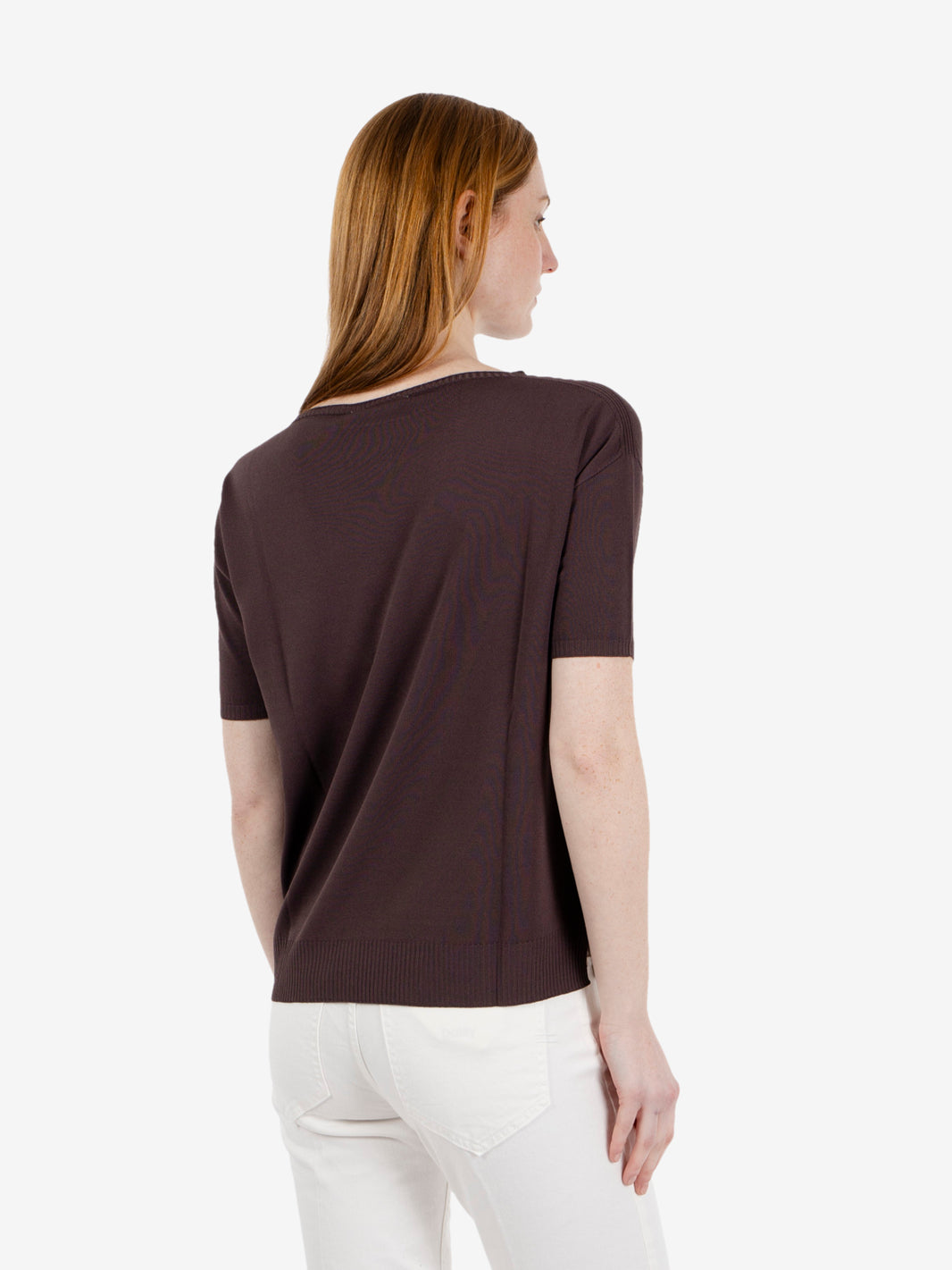 Maglia manica corta girocollo moro