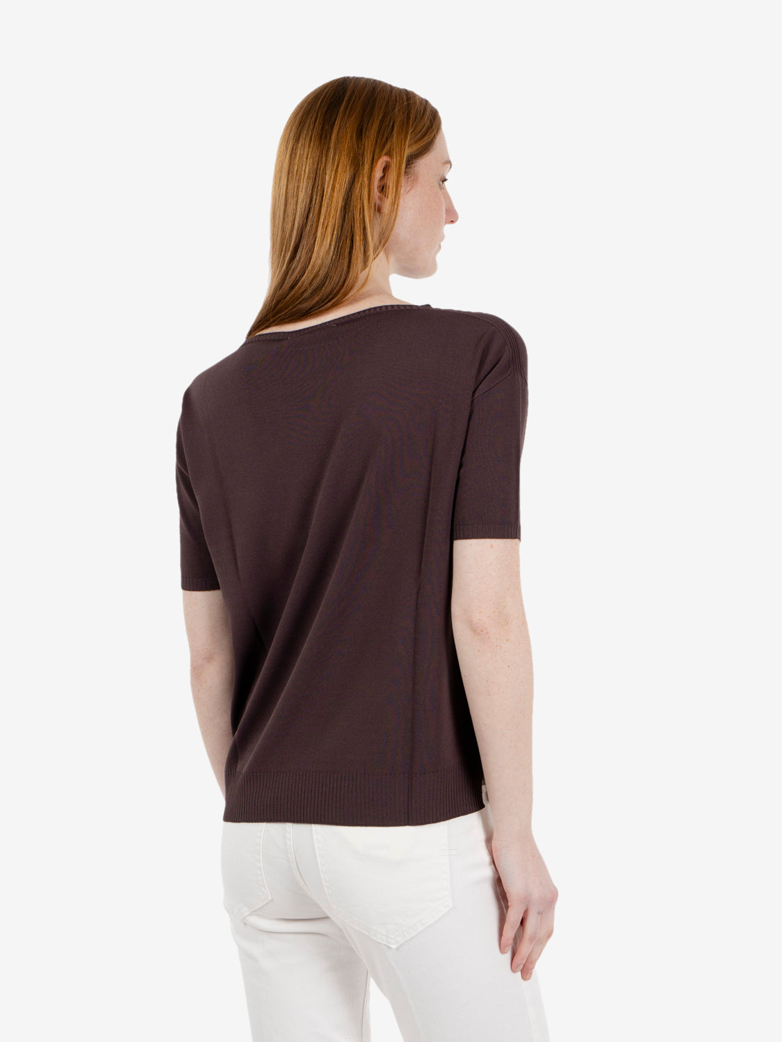 Maglia manica corta girocollo moro