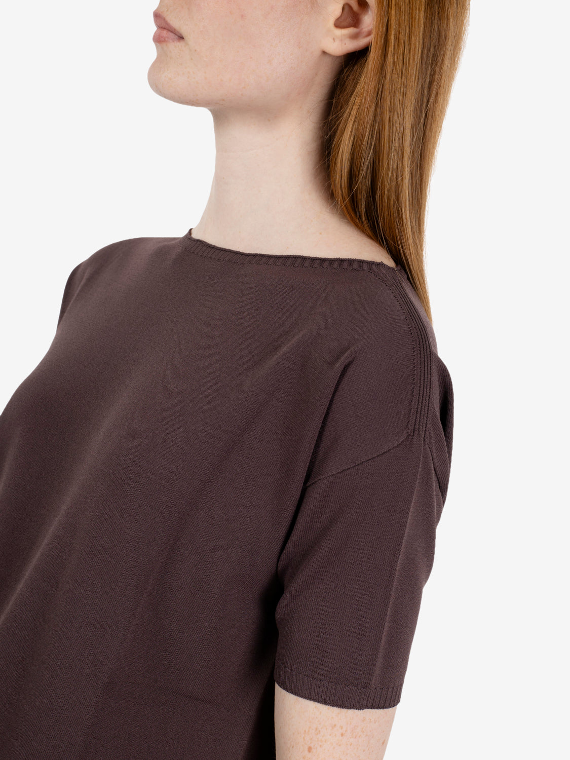 Maglia manica corta girocollo moro