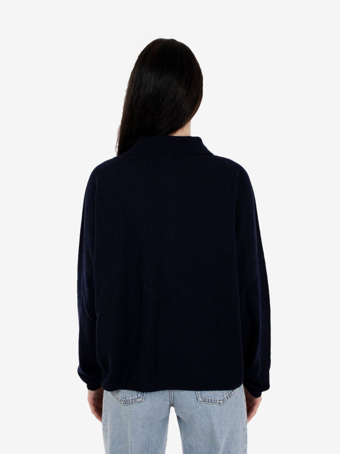 Maglia polo over blu