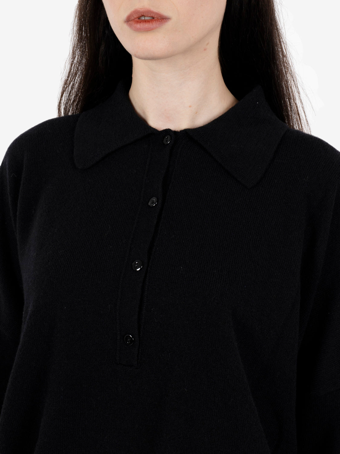Maglia polo over nera