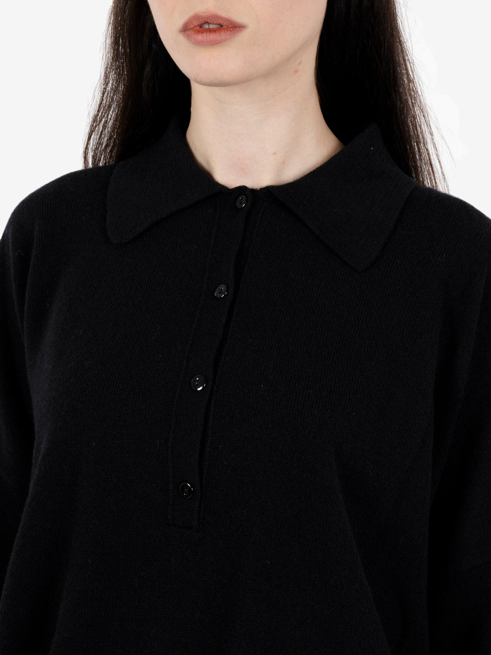 Maglia polo over nera
