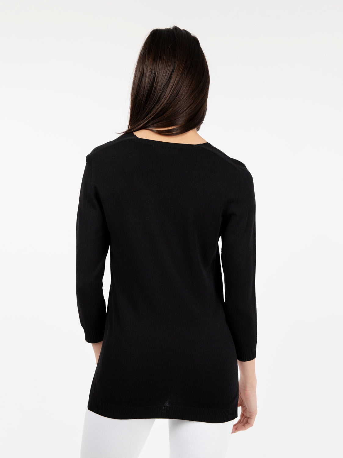 Maglia scollo a "V" nero