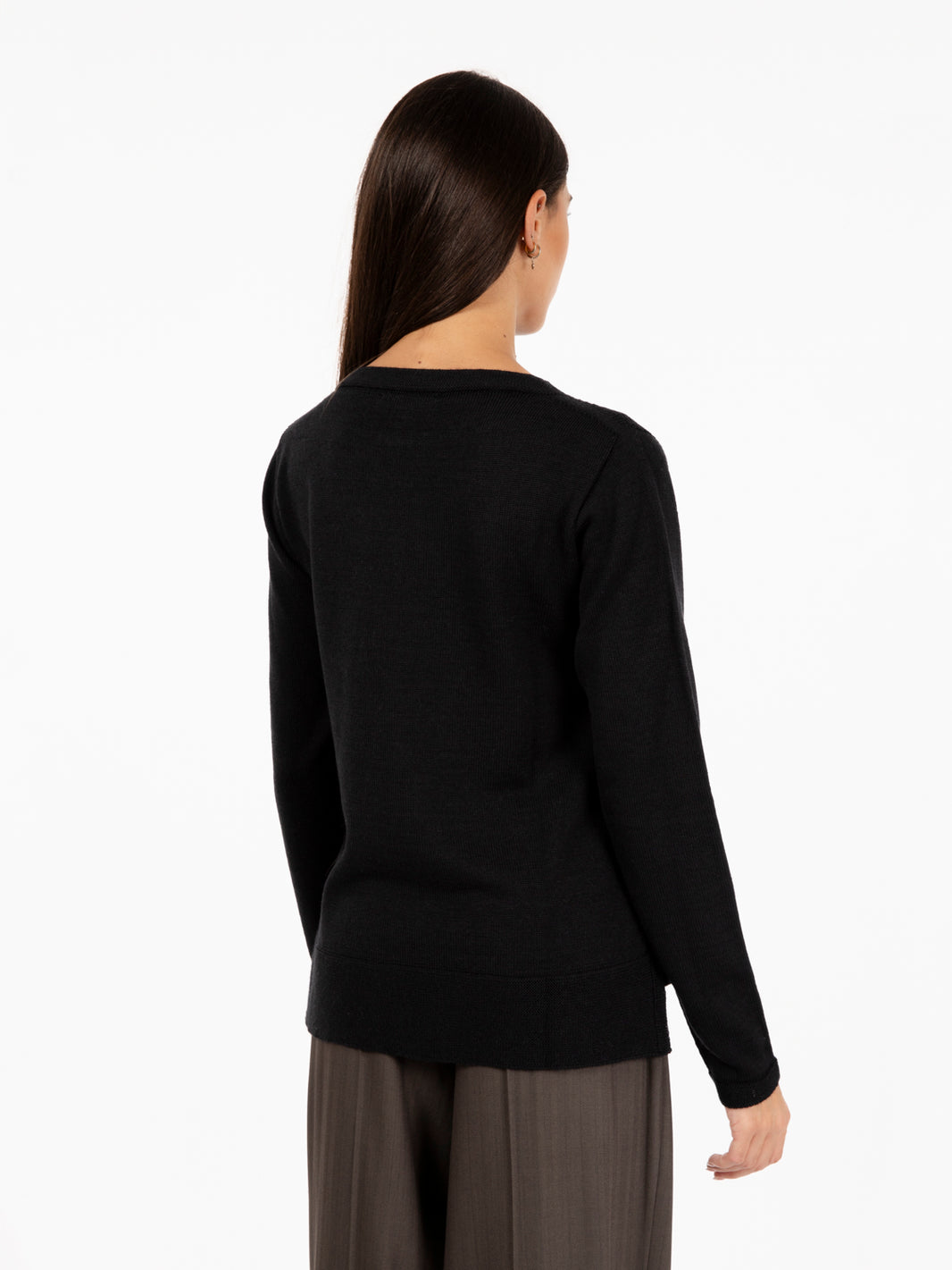 Maglia svasata nera