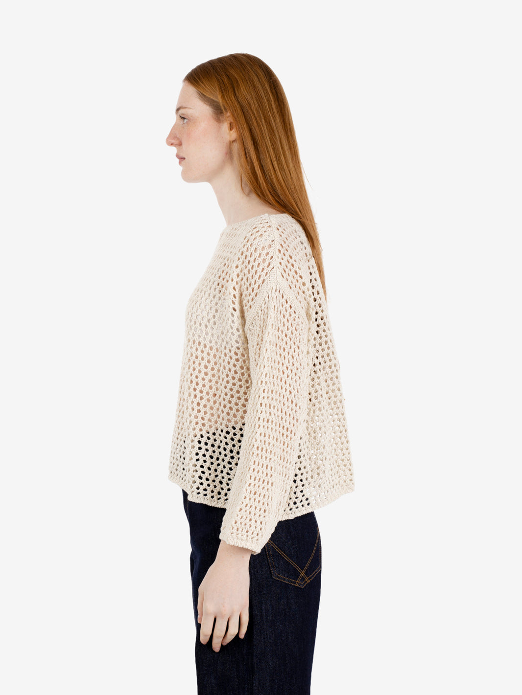 OPENWORK BOAT SWEATER OAT 456422_023