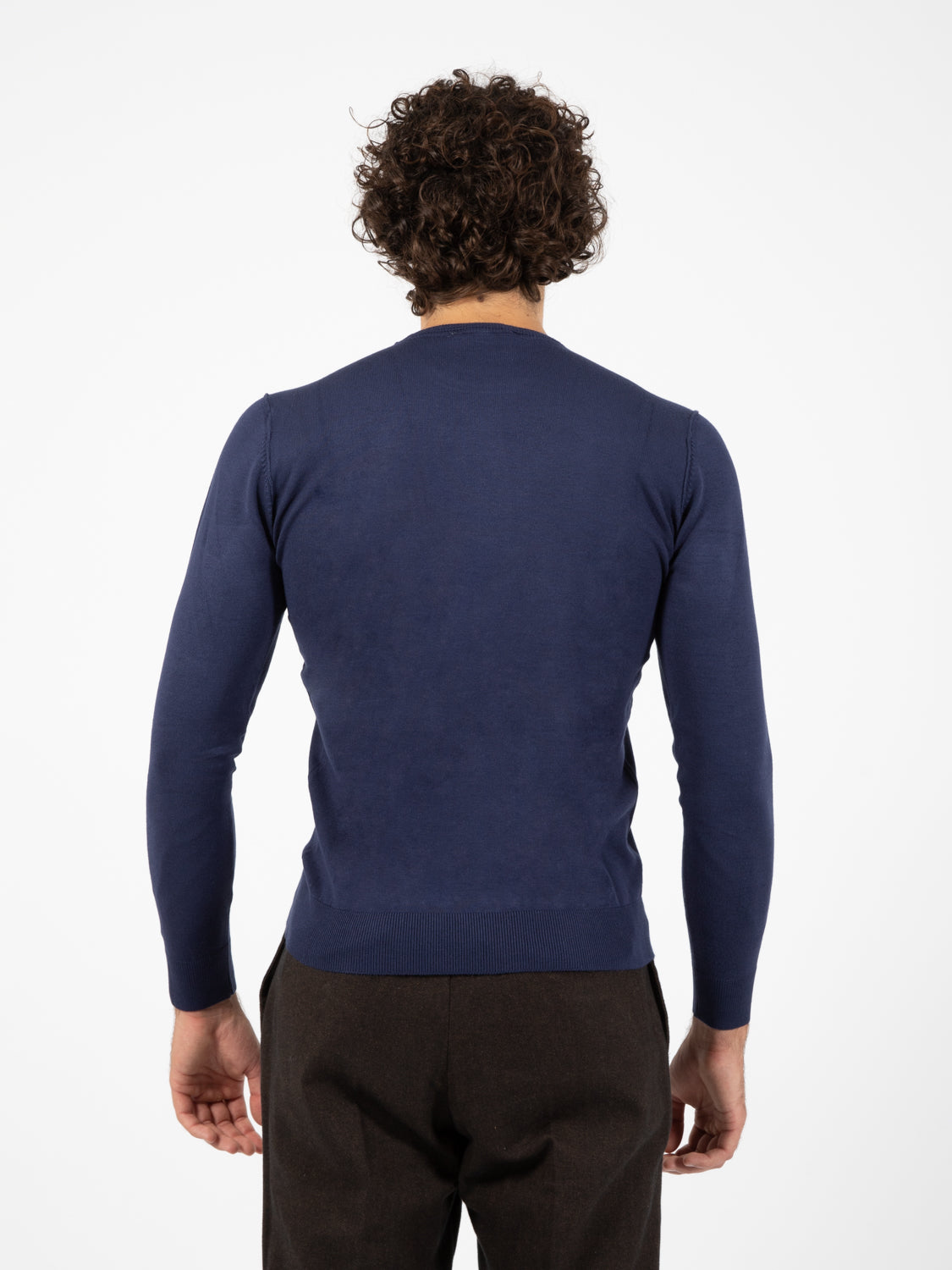 Cobalt embroidered sweater