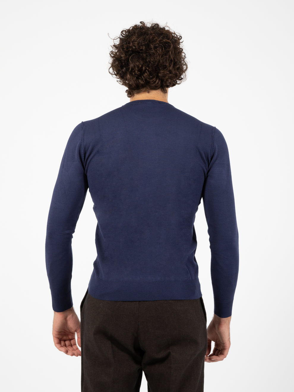 Cobalt embroidered sweater