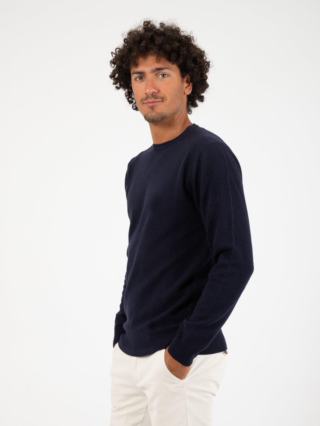 Navy crew neck sweater