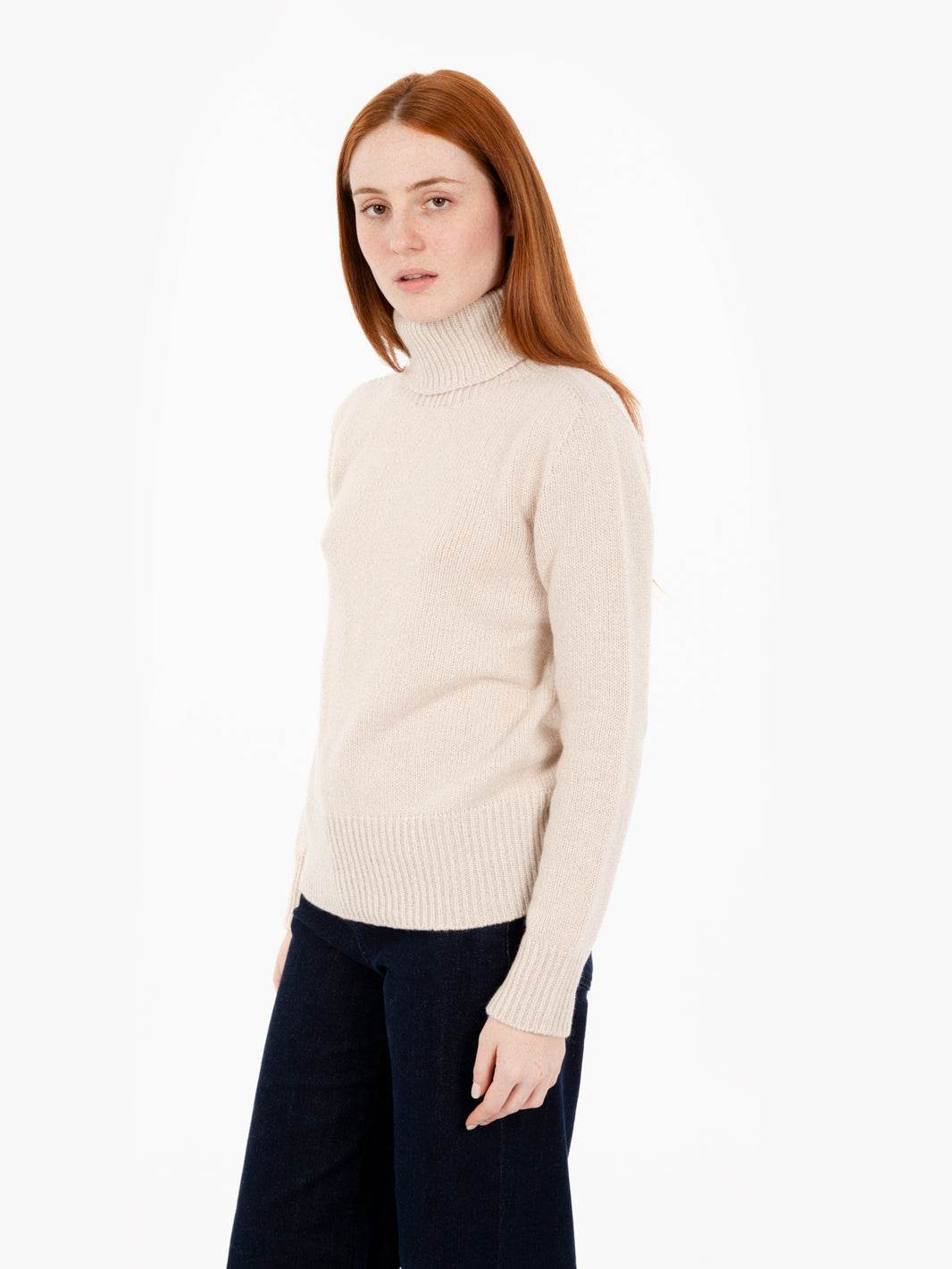 Stucco lurex turtleneck sweater