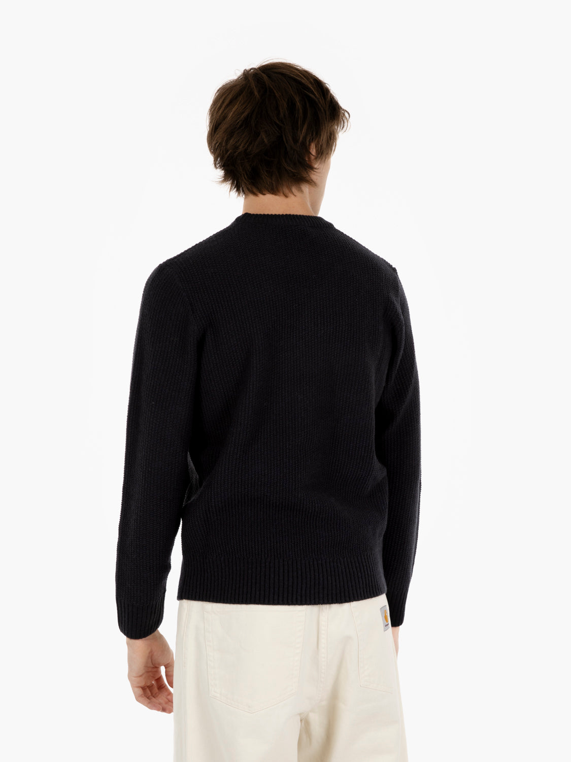CREW NECK ENGLISH RIB SWEATER NIGHT 4310225_283
