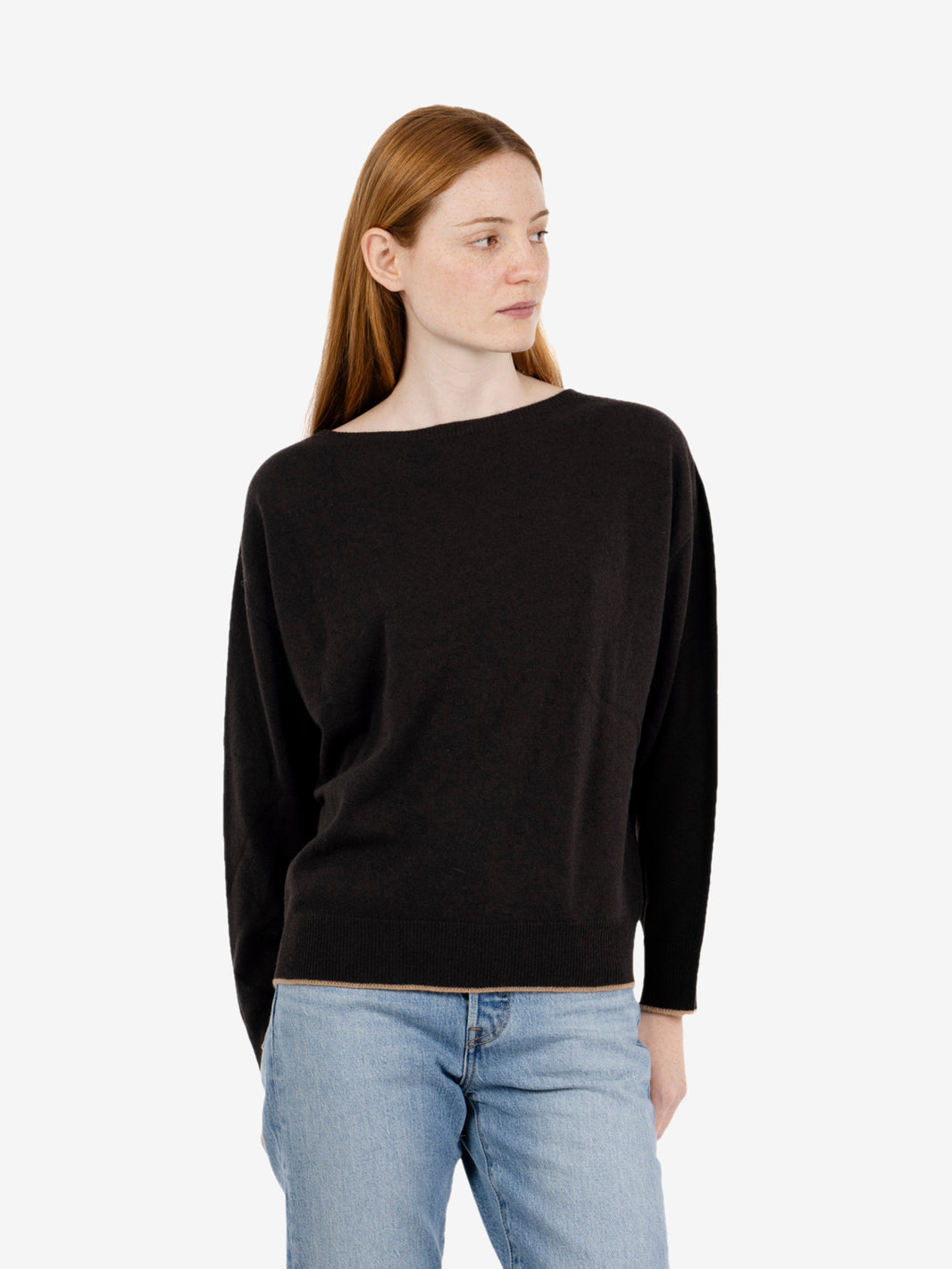 Maglione a scatola moro