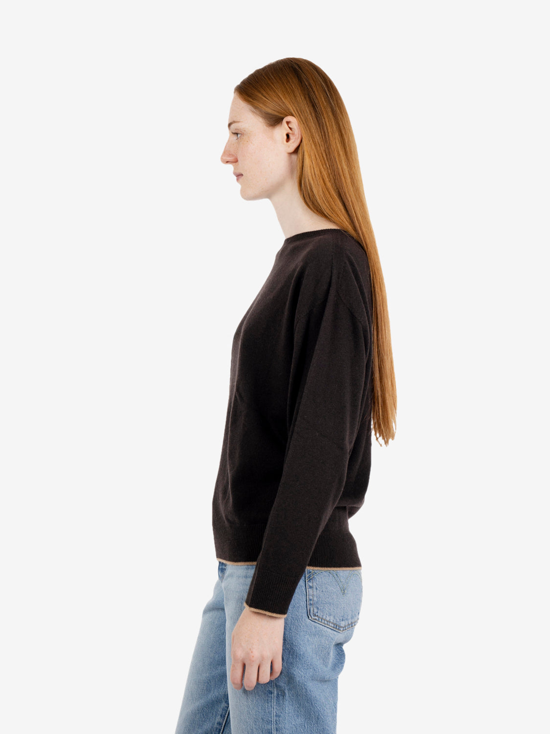 Maglione a scatola moro