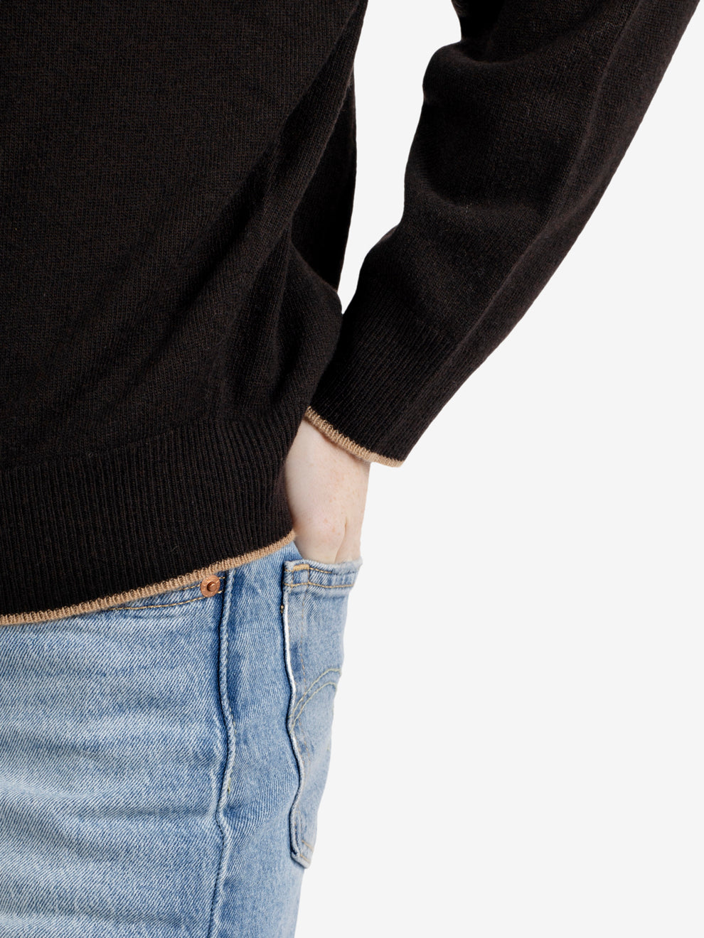 Maglione a scatola moro