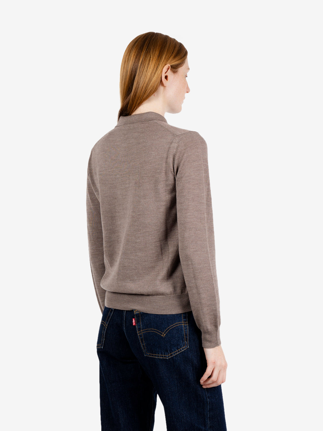Polo in lana noce