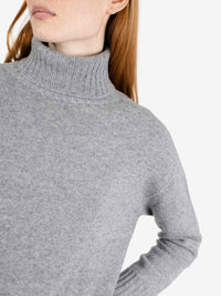 Maglione collo alto grigio