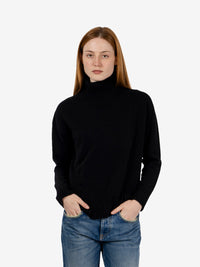 Maglione collo alto nero
