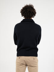 STIMM - Maglione collo camionneur navy