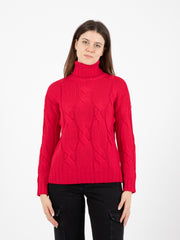 STIMM - Maglione collo ciambella rosso