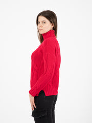 STIMM - Maglione collo ciambella rosso